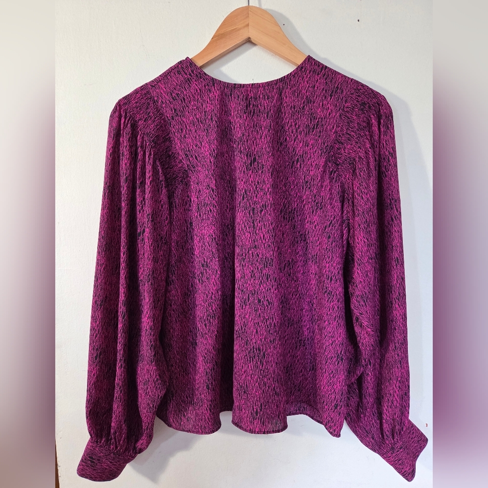 Worthington Pink and Black Blouse